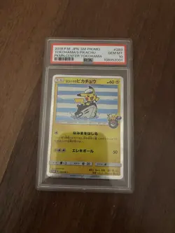 PSA 10 YOKOHAMA'S PIKACHU Japanese 2018 SM PROMO POKEMON CENTER YOKOHAMA #283 - Image 1