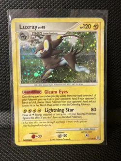 2007 Pokemon Diamond and Pearl Luxray Holo Rare 7/130 HP - Image 1