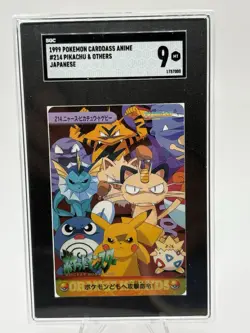 1999 Pokemon Cardsass Anime #214 Pikachu & Others - Japanese - Image 1