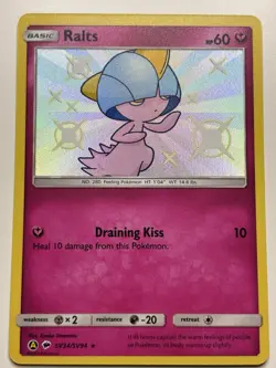 Ralts Hidden Fates: Shiny Vault #SV34 (2017) Holo NM Pokemon - Image 1
