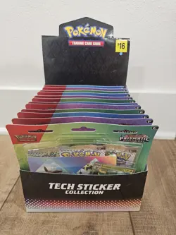 Pokemon TCG Prismatic Evolutions 3 Booster Pack - Tech Sticker Collection x12 - Image 3