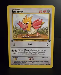 Pokemon TCG - SPEAROW - 1ST EDITION - 62/64 - JUNGLE (1999) - WOTC - LP - Image 1