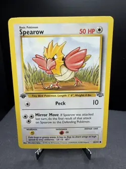 Pokemon TCG WOTC 1st Edition Jungle Spearow 62/64 Common LP - Image 1