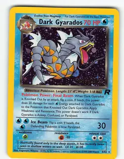 DARK GYARADOS 8/82 HOLO RARE TEAM ROCKET POKEMON (PRERELEASE) LP - Image 2