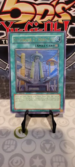Yu-Gi-Oh! Skyscraper 2 - Hero City STON-EN048 1st Edition Ultimate Rare NM - Image 1