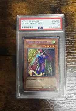 2024 YU-GI-OH! RETRO PACK 1 CYBER #RP01-EN096 HARPIE LADY SCR PSA 8 - Image 1