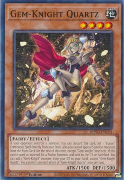 x3 Gem-Knight Quartz Common MP23 1st ED NM Yugioh - Image 1