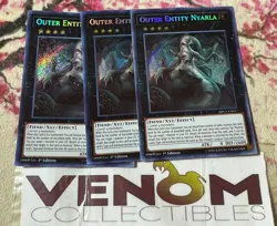 3x (M/NM) - Outer Entity Nyarla - SHVA-EN017 - Secret Rare - 1st Edition YuGiOh - Image 1