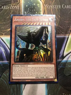 *** ANUBIS THE LAST JUDGE *** 1ST EDITION COLLECTOR'S RARE MZMT-EN003 YUGIOH! - Image 1