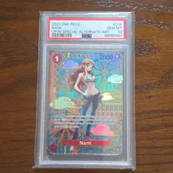 Namco One Piece Nami OP01-016 Special Alt.Art PSA 10 Rare English - Image 1