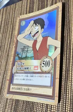 ONE PIECE Carddass Luffy Hyper Battle 1999 C01 Holo Rare TCG Bandai Japan Rare - Image 3