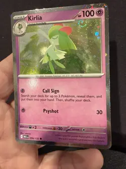 Kirlia 059/132 Mega Evolutions Cosmos Holo NM Pokemon Card TCG - Image 3