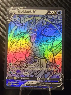 Psyduck & Golduck CUSTOM Stained Glass Holo Cards -Display Only - Image 3