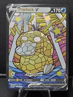 Psyduck & Golduck CUSTOM Stained Glass Holo Cards -Dissplay Only - Image 3