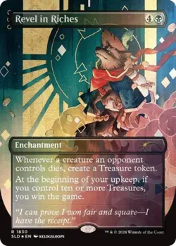 MTG English Revel in Riches (Rainbow Foil) NM Foil Secret Lair - Image 1