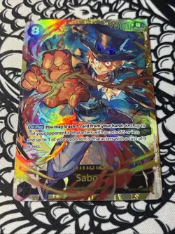 Sabo OP07-118 SEC - One Piece TCG - English Card Near-Mint Secret Rare - Image 1