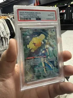 Misty's Psyduck 193/182 Sv10: Destined Rivals Holo PSA 10 Pokemon TCG Card - Image 1