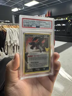 PSA 10 Umbreon Star 17/17 Celebrations: Classic Collection Holo Pokemon TCG CARD - Image 3