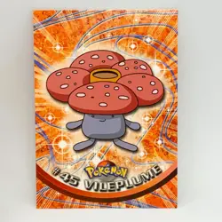 Vileplume #45 - Topps TV Animation Trading Card - Pokemon Card - EXC - Image 1