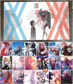 Darling in the Franxx Playmat Zero Two Ichigo TCG CCG Pad Trading Card Game Mat - Image 1