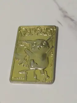Pikachu 1999 Pokemon 23K Gold-Plated Burger King Nintendo Promo Trading Card - Image 1