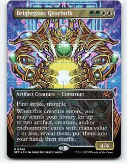 Brightglass Gearhulk (Borderless) #348 foil Magic the Gathering Card - Image 1
