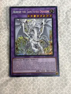 YUGIOH Albion the Sanctifire Dragon CYAC-EN035 Cyberstorm Access 1st Ed card - Image 2