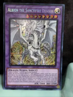 YUGIOH Albion the Sanctifire Dragon CYAC-EN035 Cyberstorm Access 1st Ed card - Image 3