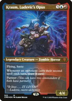 Kraum, Ludevic's Opus (Foil Etched) #523 *Foil* (NM) - Commander Legends MTG - Image 1