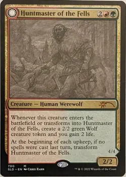 1x Huntmaster of the Fells // Ravager of the Fells - Foil - Sketch Showcase NM-M - Image 1