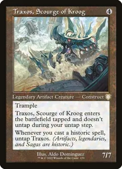 NM Retro Traxos, Scourge of Kroog, MTG, The Brothers' War, Magic, 170 - Image 1