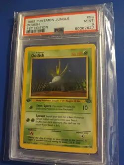PSA 9 Mint 1999 POKEMON JUNGLE | 1ST EDITION ODDISH 58 - Image 1