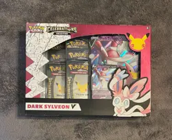 Pokemon TCG: Celebrations Collection Box [Dark Sylveon V] Factory Sealed-Minty 820650809392 - Image 1