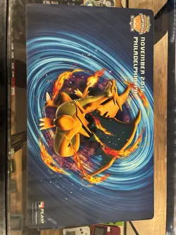 Pokemon 2016 Regional Championships Philadelphia PA Mega Charizard Y Playmat - Image 1