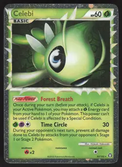 Celebi (Prime) 92/102 Ultra Rare Pokemon TCG Triumphant LP - Image 1