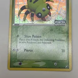 Unseen Forces Spinarak 75/115 STAMPED Holofoil 2005 Pokemon TCG LP - Image 3
