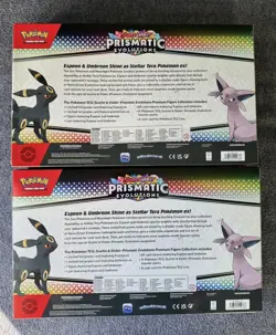 2x Pokemon Prismatic Evolutions Premium Figure Collection Boxes - Image 2