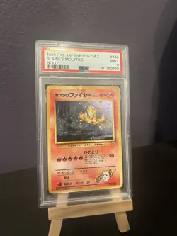 1999 POKEMON JAPANESE GYM 2 BLAINE'S MOLTRES HOLO PSA 9 #146 - Image 1