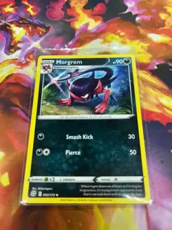 Morgrem 093/172 Swsh09: Brilliant Stars Regular LP-Lightly Played Pokemon TCG - Image 3