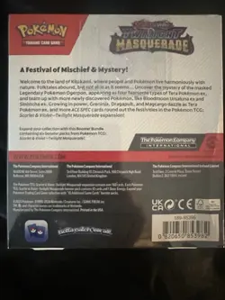 Pokemon TCG Scarlet & Violet Twilight Masquerade Sealed Booster Bundle 6 Pack - Image 2
