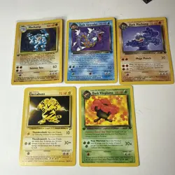 5 Pokemon TCG Machamp Base Set 8/102 Holo 1st Edition Holo Lot Gyrados Vileplume - Image 1