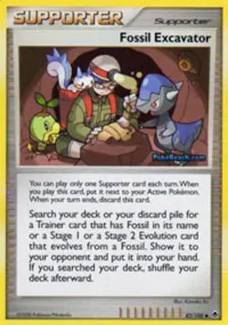 Pokemon - Fossil Excavator - 82/100 - Uncommon - Majestic Dawn - NM - Image 1