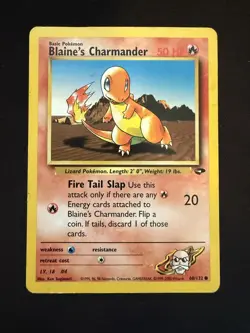 Blaine's Charmander 060/132 - Gym Challenge - Common - Pokemon TCG - HP - Image 1