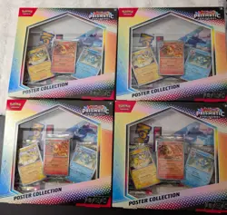 Pokemon TCG Prismatic Evolutions Posters Factory Sealed (Lot of 4 = 12 PACKS!) - Image 1