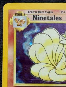 Ninetales 012/102 - Holo Rare - Vintage Pokemon TCG: Base Set Unlimited - HP - Image 2