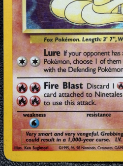 Ninetales 012/102 - Holo Rare - Vintage Pokemon TCG: Base Set Unlimited - HP - Image 5
