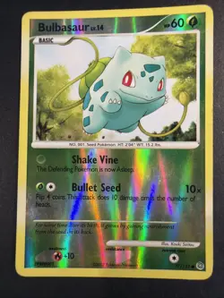 2007 Pokemon, Secret Wonders, #77/132 Bulbasaur, Reverse Holo Common - Image 1