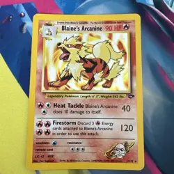 Pokemon TCG Blaine's Arcanine 1/132 Gym Challenge - Image 1