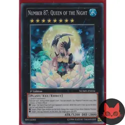Yugioh Number 87: Queen of the Night NUMH-EN034 Super Rare 1st Edition NM - Image 1