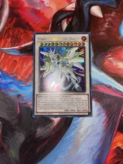 Yugioh! Stardust Sifr Divine Dragon BLMM-EN151 Secret Rare 1st Edition LP - Image 1